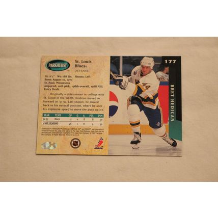 Bret Hedican 1993/94 Parkhurst EMERALD ICE NO. 177