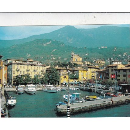 Lago Di Garda Malcesine Il Porto Italy Postcard posted 1990 VGC