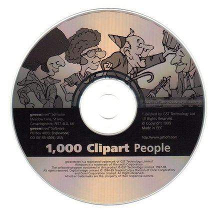 1,000 Clipart - People CD-ROM for Windows - NEW CD in SLEEVE