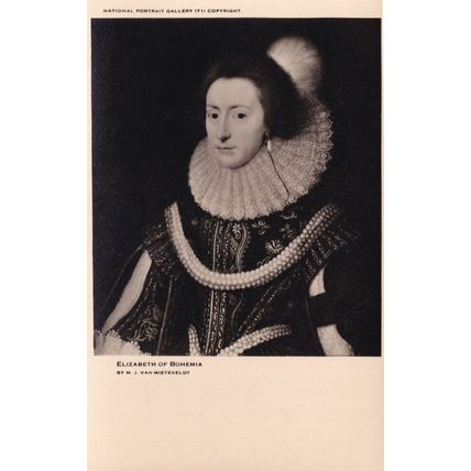 Elizabeth Of Bohemia National Portrait Gallery Painting Postcard
