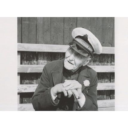 Salvation Army Skipper in 1950s Award London Photo Postcard