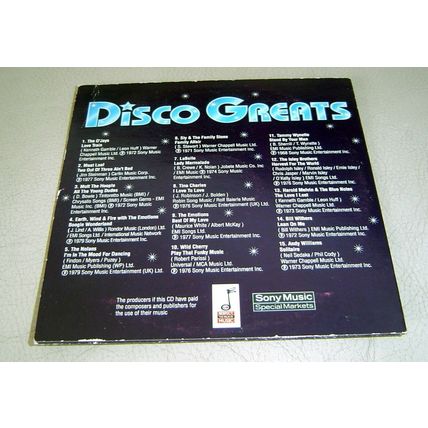 Disco Greats : Promotional CD from the Daily Mail newspaper