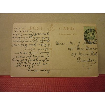 HYDROPATHIC, CRIEFF, PERTHSHIRE. used antique postcard 1908 postmark =