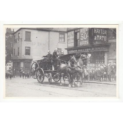 Shand Mason Tender Sunderland Fire Brigade Reproduction Postcard