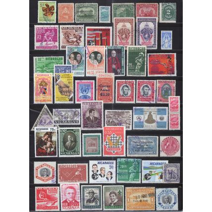 ZAYIX Nicaragua Collection Mint/Used Sports Religious Figures Hands 111922SM33