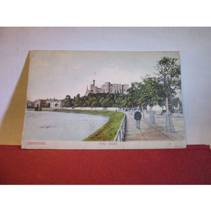 NESS BANK, INVERNESS used antique postcard by Johnstone 1904 pm =