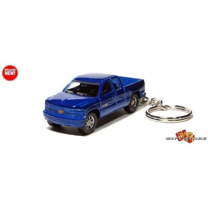 RARE KEYCHAIN BLUE CHEVY SILVERADO 1500 TRUCK CUSTOM Ltd. Ed. GREAT GIFT