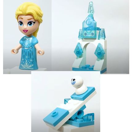 NEW Disney Lego Frozen Elsa Micro Doll Figure and Snowgie Seesaw & Elsa's Castle