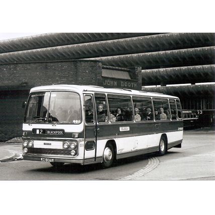 Black & White Photograph of Hebble Motor Services Ltd. - JHD 377J