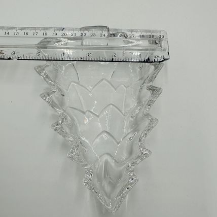 Marquis Waterford Candy Dish Crystal Christmas Tree Shape Clear Tray Serveware