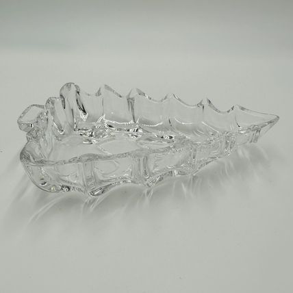 Marquis Waterford Candy Dish Crystal Christmas Tree Shape Clear Tray Serveware