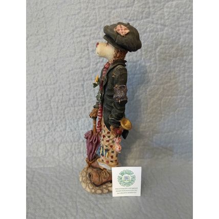 BOYDS BEAR HONKER T FLATFOOT SEND IN THE CLOWNS FOLKSTONE COLLECTION FIGURINE