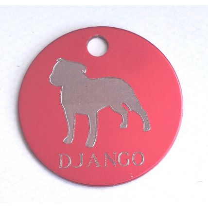 PERSONALISED DOG ID TAGS ANY BREED ENGRAVED BOTH SIDES 4 SIZES many options