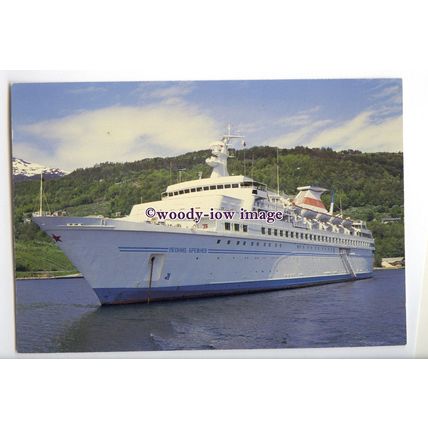 LN0608 - Russian Liner - Leonid Brezhnev , built 1976 - postcard