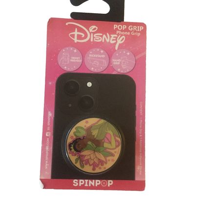 New Disney Princess & the Frog Tiana SpinPop Pop Grip Phone Grip