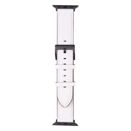 Leather Replacement Watchband For Apple Watch Series, 7 45mm / 6&SE&5&4 44mm / 3