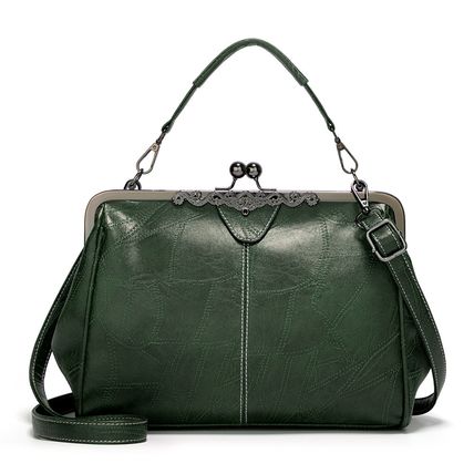 Women Small Hobo Bag Slouchy Shoulder Bag Green