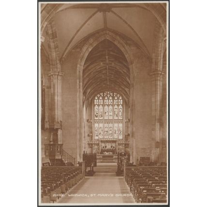 St Mary's Church, Warwick, Warwickshire, c.1920s - Frith's RP Postcard