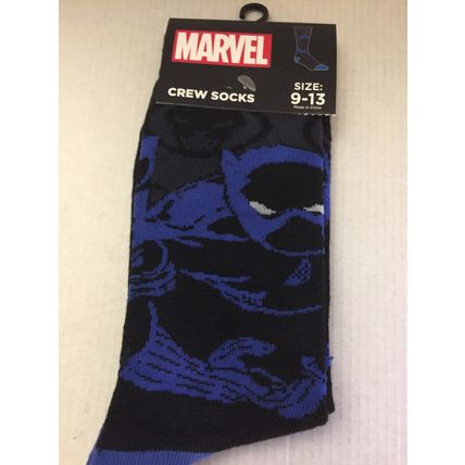 NEW Marvel Black Panther Unisex Crew Socks Size 9-13