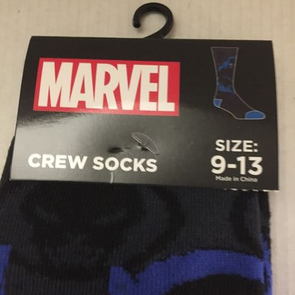 NEW Marvel Black Panther Unisex Crew Socks Size 9-13