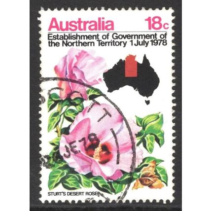 AUSTRALIA 1978: ESTABLISHMENT OF THE NT GOVERNMENT - 18c USED (G6)