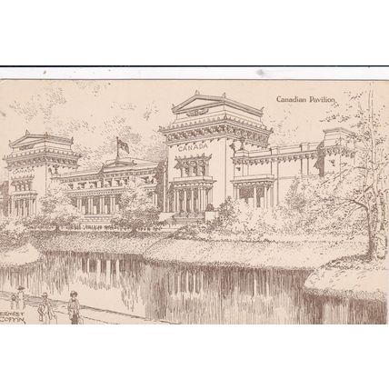 EC496 1924 BRITISH EMPIRE EXHIBITION-CANADIAN PAVILION BY ERNEST COFFIN