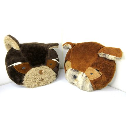 An Original THING by JUDD Vintage Stuffed Animal Plush Throw Pillows Dog Bear