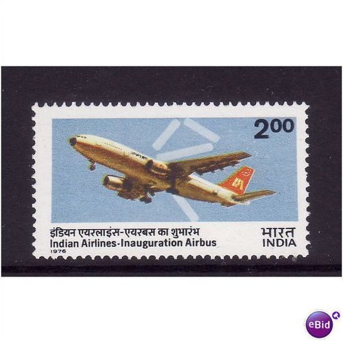 INDIA 1976 AIRBUS SERVICE SG 834 U/M MINT