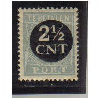NETHERLANDS 1881 OFFICIAL 2 1/2C M/H SGD177
