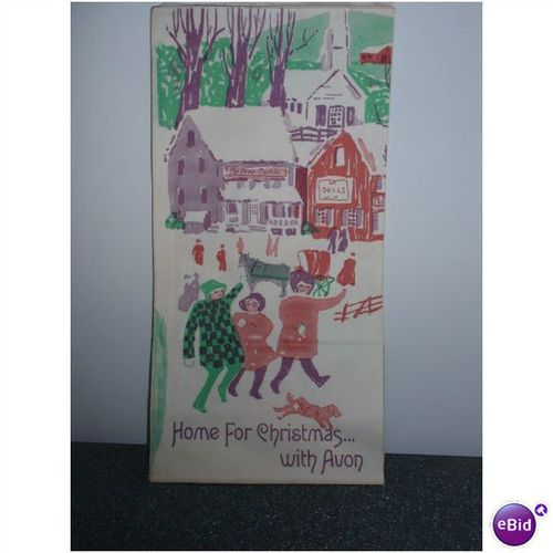7 Asst. Avon Home For Christmas with Avon Bags Christmas Decoration