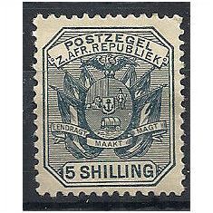 Transvaal 1896 SG212 5/- Slate Mounted Mint .. .