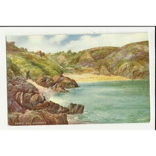 A1790 GUERNSEY Saints Bay Valentine "Art Colour" Postcard