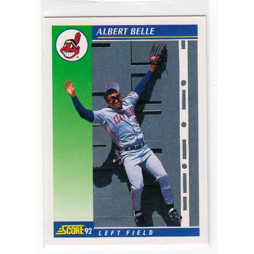 1992 Score Albert Belle baseball card #31 –Indians