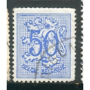 Belgium 1951 - SG1344a - 50c blue - The Belgian Lion - used