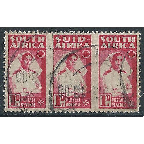 South Africa 1943 SG98 1d Carmine-Red Unit Fine Used . ..