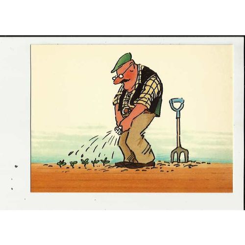 WATERING PLANTS (Silvey-Jex) Athena Postcard (659929)