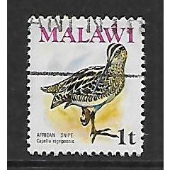 MALAWI 1975 BIRDS 1t AFRICAN SNIP SG 473 FINE USED
