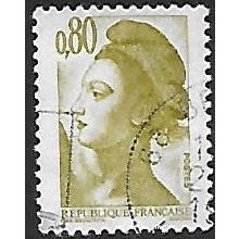 Mi 2361: 80 c. yellow-olive Definitive Stamp: Liberté.