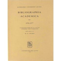 Bibliographia Academica Xv 1976-1977
