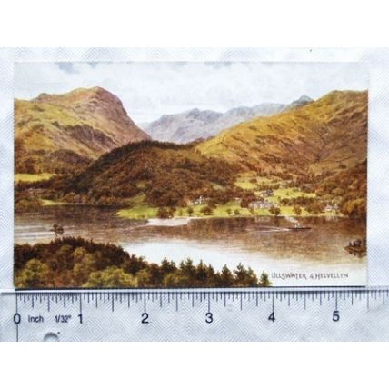vintage postcard Ullswater & Helvellyn