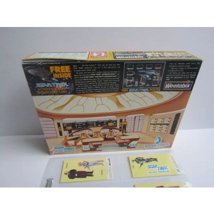 Weetabix Star Trek Generations Cereal Box and Card Set of 10 Enterprise Scene