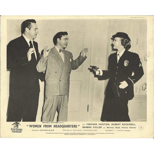 WOMEN FROM HEADQUARTERS Virginia Huston, Robert Rockwell F-O-H Stills Set (8)