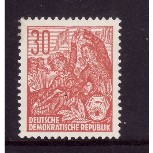 GERMANY EAST 1953 30pf RED SG E316 M MINT