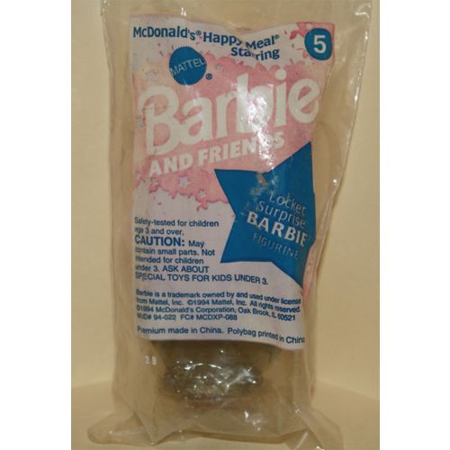 1994 McDonalds Barbie #5 Locket Surprise Barbie Mint in Package