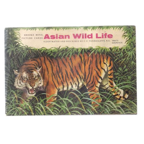 ASIAN WILD LIFE Brooke Bond Tea complete album.... 50 cards 7 loose
