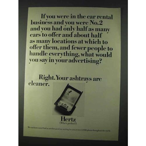 1966 Hertz Rent-a-Car Ad - What Would You Say?