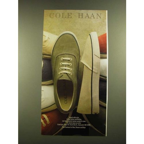 1988 Cole Haan Stonewashed Canvas Casuals for Men shoes Ad