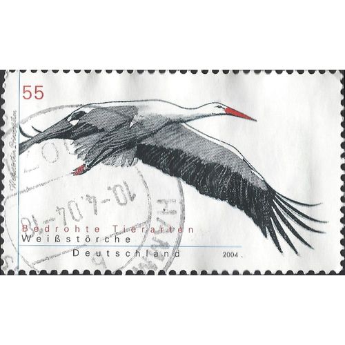 GERMANY, BIRD, White Stork, white 2004, 0.55euro