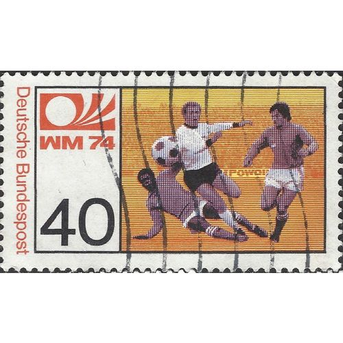 GERMANY, FOOTBALL, World Cup, orange 1974, 40pf