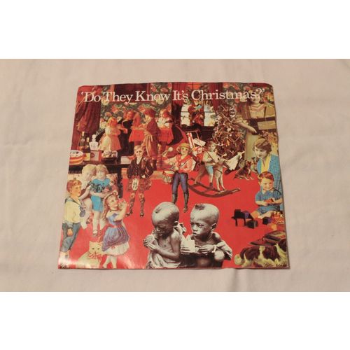 Band Aid 45 & Picture Sleeve-DO THEY KNOW IT'S CHRISTMAS/FEED THE WORLD STEREO